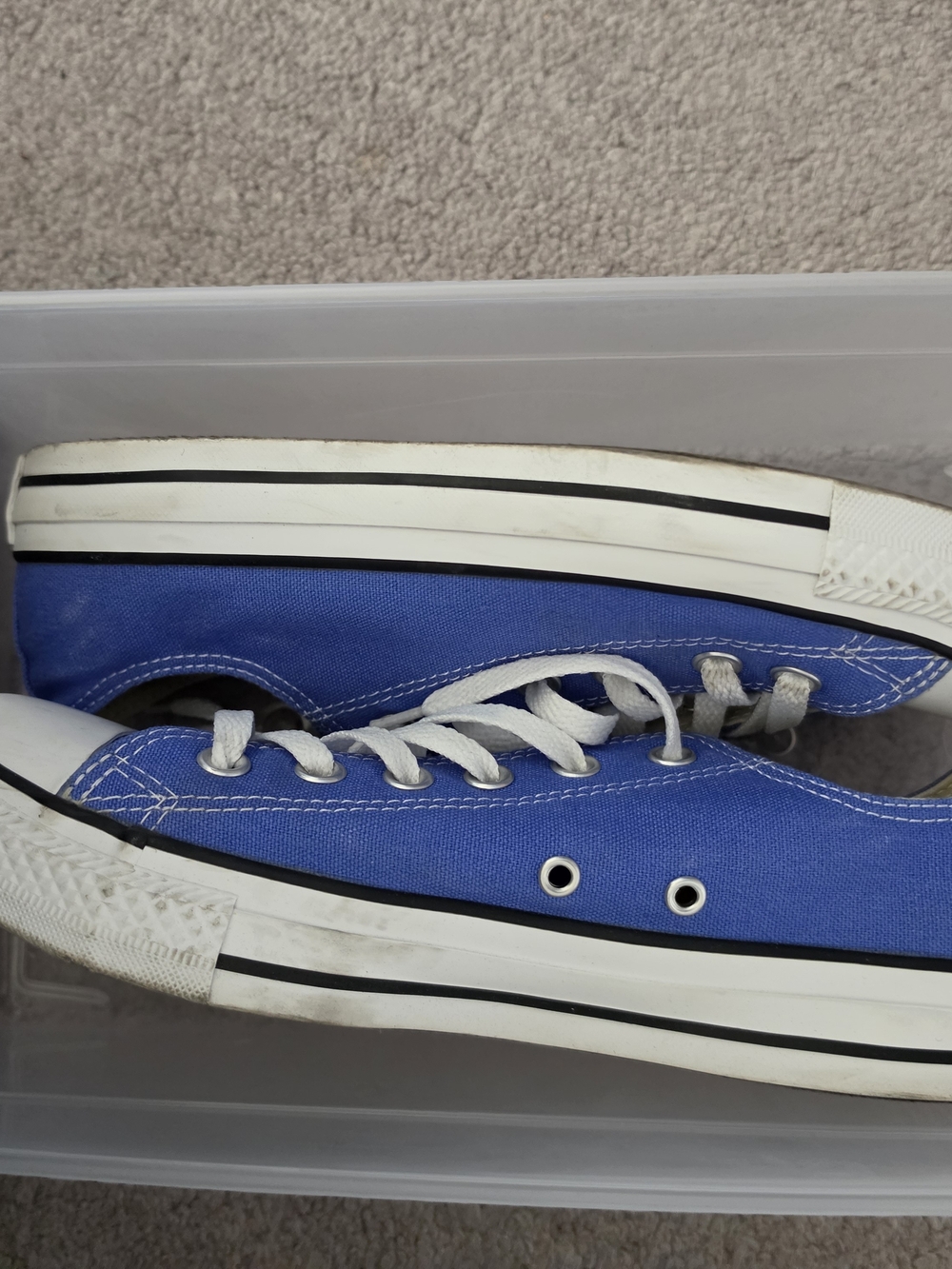 Classic Converse Low-Top Canvas Sneakers - Blue